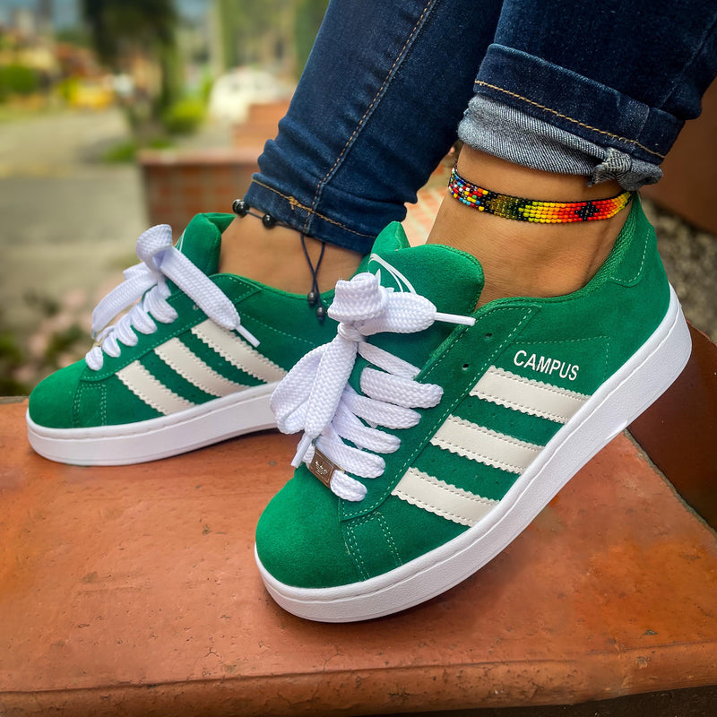 Adidas campus mujer verde online